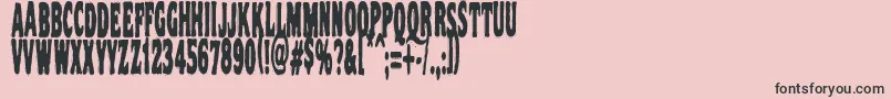 Vtc Nightofthestretcheddead Font – Black Fonts on Pink Background