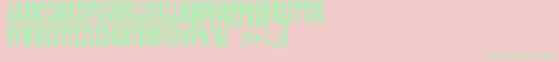 Vtc Nightofthestretcheddead Font – Green Fonts on Pink Background