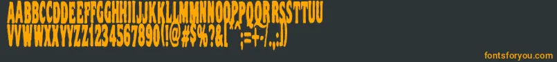 Vtc Nightofthestretcheddead Font – Orange Fonts on Black Background