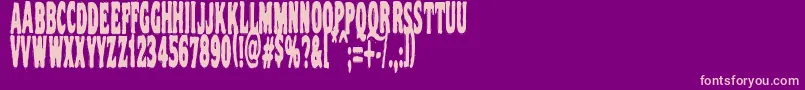 Vtc Nightofthestretcheddead Font – Pink Fonts on Purple Background