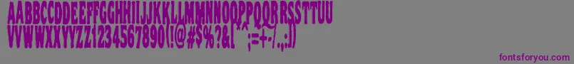 Vtc Nightofthestretcheddead Font – Purple Fonts on Gray Background