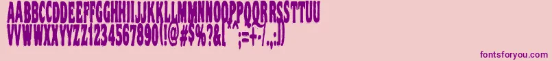 Vtc Nightofthestretcheddead Font – Purple Fonts on Pink Background