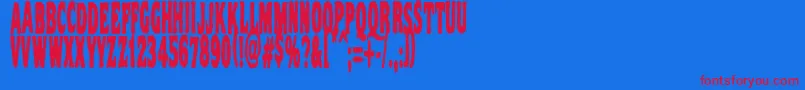 Vtc Nightofthestretcheddead Font – Red Fonts on Blue Background