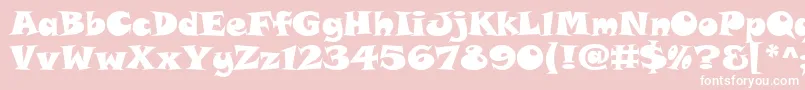 SnapItcTt Font – White Fonts on Pink Background