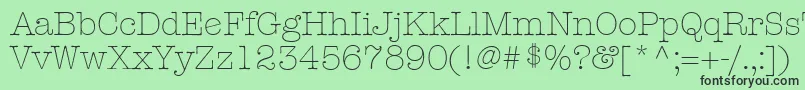 KeyboardLightAlternateSsiLightAlternate Font – Black Fonts on Green Background