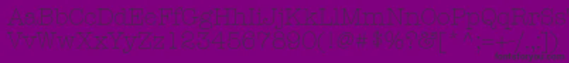 KeyboardLightAlternateSsiLightAlternate Font – Black Fonts on Purple Background