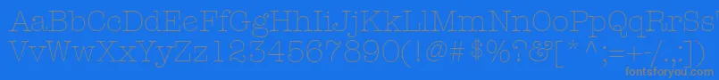 fuente KeyboardLightAlternateSsiLightAlternate – Fuentes Grises Sobre Fondo Azul
