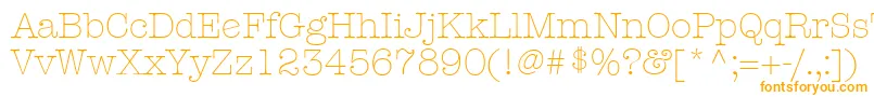 KeyboardLightAlternateSsiLightAlternate Font – Orange Fonts on White Background