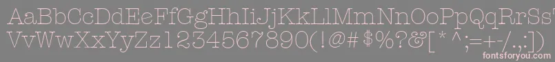 KeyboardLightAlternateSsiLightAlternate Font – Pink Fonts on Gray Background