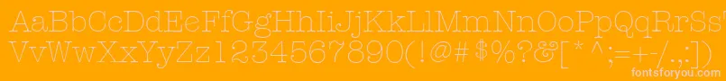 KeyboardLightAlternateSsiLightAlternate Font – Pink Fonts on Orange Background