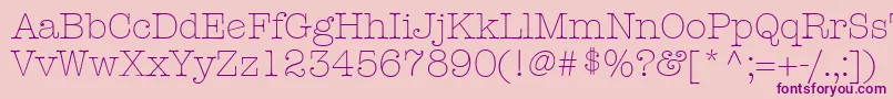KeyboardLightAlternateSsiLightAlternate Font – Purple Fonts on Pink Background