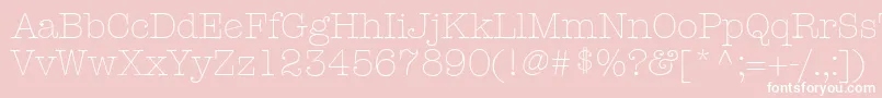 KeyboardLightAlternateSsiLightAlternate Font – White Fonts on Pink Background