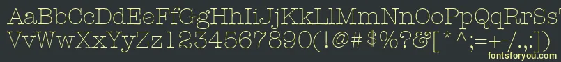 KeyboardLightAlternateSsiLightAlternate Font – Yellow Fonts on Black Background