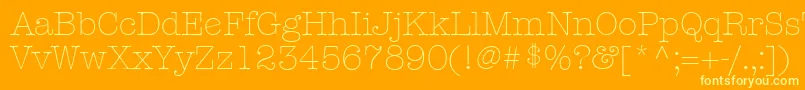fuente KeyboardLightAlternateSsiLightAlternate – Fuentes Amarillas Sobre Fondo Naranja
