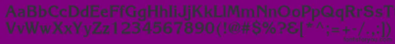 Agkb-fontti – mustat fontit violetilla taustalla