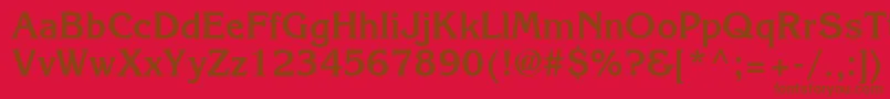 Agkb-fontti – ruskeat fontit punaisella taustalla