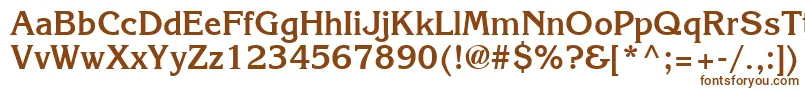 Шрифт Agkb – коричневые шрифты на белом фоне