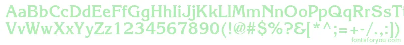 Шрифт Agkb – зелёные шрифты на белом фоне