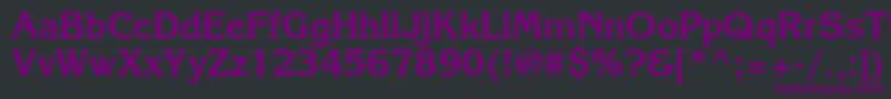 Шрифт Agkb – фиолетовые шрифты на чёрном фоне