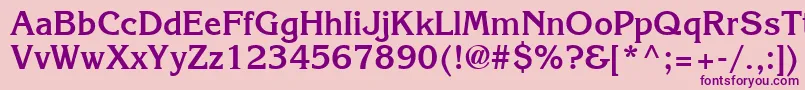 Agkb-Schriftart – Violette Schriften auf rosa Hintergrund