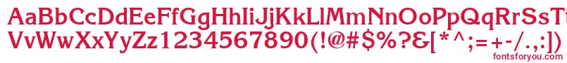 フォントAgkb – 白い背景に赤い文字