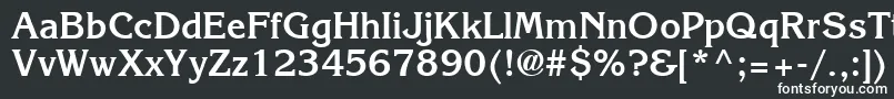 Agkb-fontti – valkoiset fontit mustalla taustalla