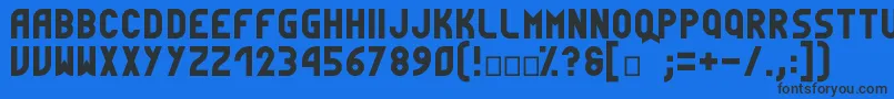 Simpleness Font – Black Fonts on Blue Background