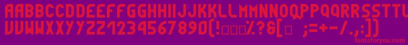 Simpleness Font – Red Fonts on Purple Background