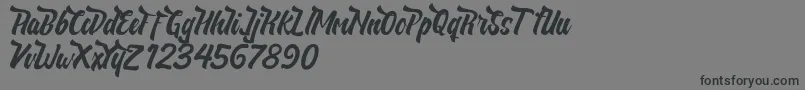 NeldaFree Font – Black Fonts on Gray Background