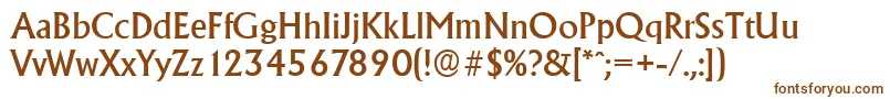 AdelonserialMediumRegular Font – Brown Fonts on White Background
