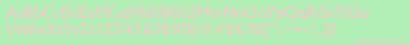AdelonserialMediumRegular Font – Pink Fonts on Green Background