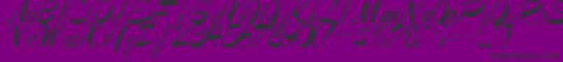 JesaRegular-Schriftart – Schwarze Schriften auf violettem Hintergrund