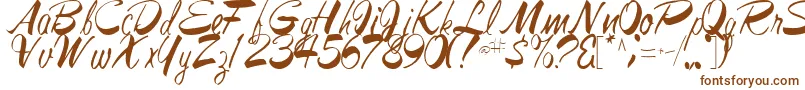 JesaRegular Font – Brown Fonts on White Background
