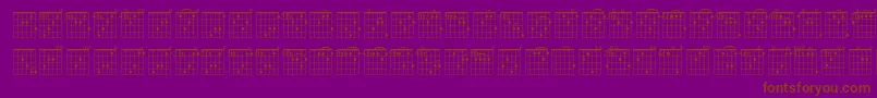 Frb Font – Brown Fonts on Purple Background