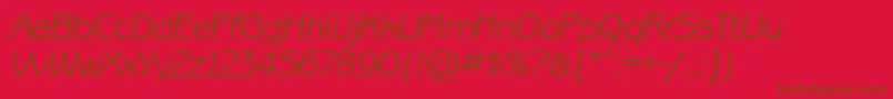 Lisätietoja BenguiatgothicettItalic-fontista BenguiatgothicettItalic-fontti – ruskeat fontit punaisella taustalla