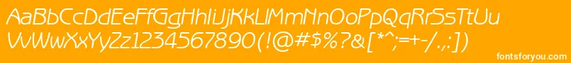 fuente BenguiatgothicettItalic – Fuentes Blancas Sobre Fondo Naranja