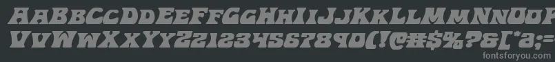 Hippocketexpandital Font – Gray Fonts on Black Background