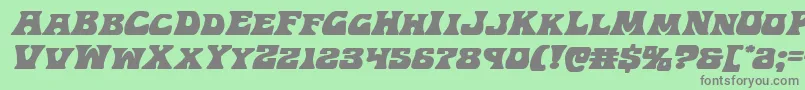 Hippocketexpandital Font – Gray Fonts on Green Background