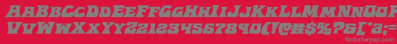 Hippocketexpandital Font – Gray Fonts on Red Background