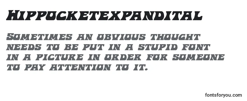 Review of the Hippocketexpandital Font