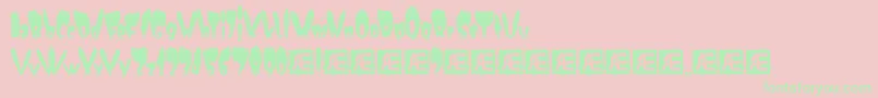 Numskull Font – Green Fonts on Pink Background