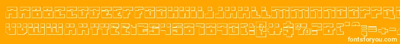 Micronianla3D Font – White Fonts on Orange Background