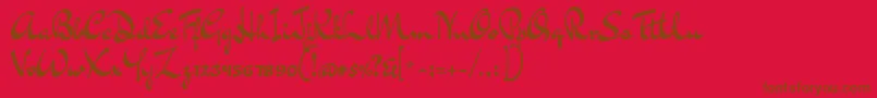 Más sobre la fuente DrsugiyamaRegular fuente DrsugiyamaRegular – Fuentes Marrones Sobre Fondo Rojo
