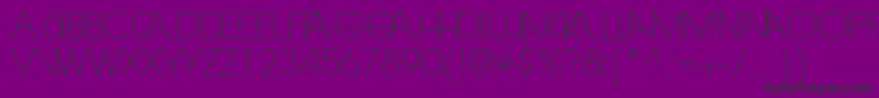フォントLaranjhalight – 紫の背景に黒い文字