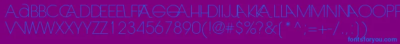 Laranjhalight Font – Blue Fonts on Purple Background