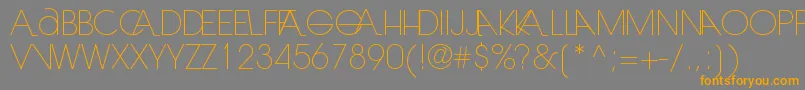 Laranjhalight Font – Orange Fonts on Gray Background