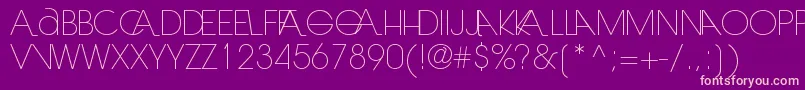 Fonte Laranjhalight – fontes rosa em um fundo violeta