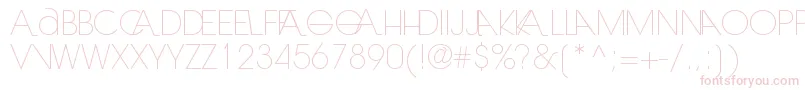 Laranjhalight-Schriftart – Rosa Schriften auf weißem Hintergrund