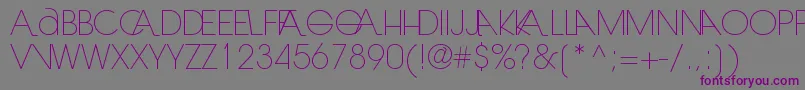 Laranjhalight Font – Purple Fonts on Gray Background