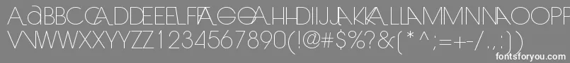 Laranjhalight Font – White Fonts on Gray Background